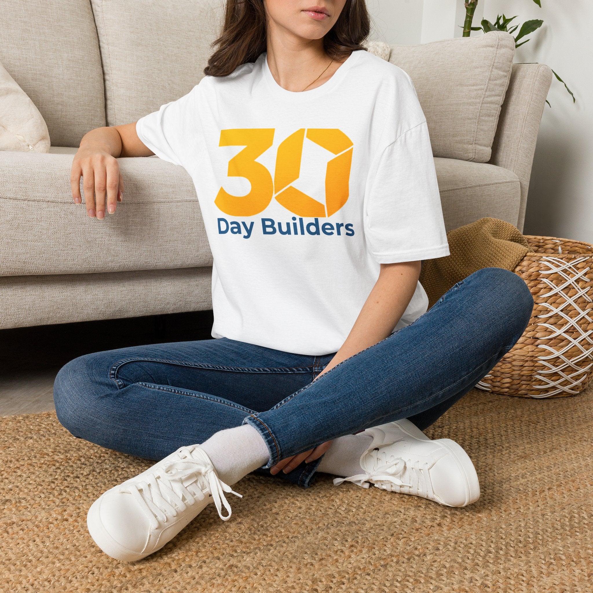 30 Day Builders T‑Shirt — Motivational Challenge Tee for Makers & Creators